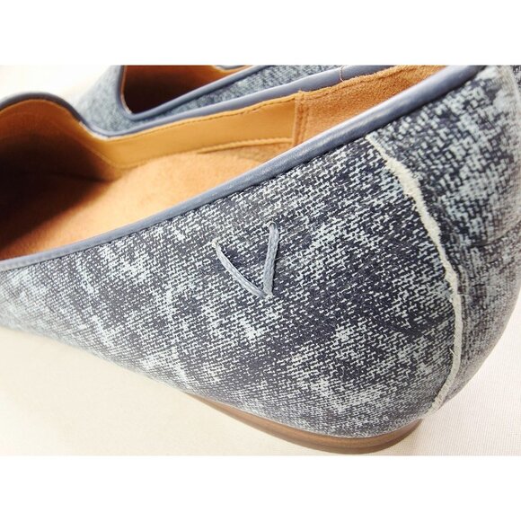 Vionic Size 6.5 Womens Willa ii Blue Slip On Flat Embroidered Logo Loafers NEW - Picture 9 of 13